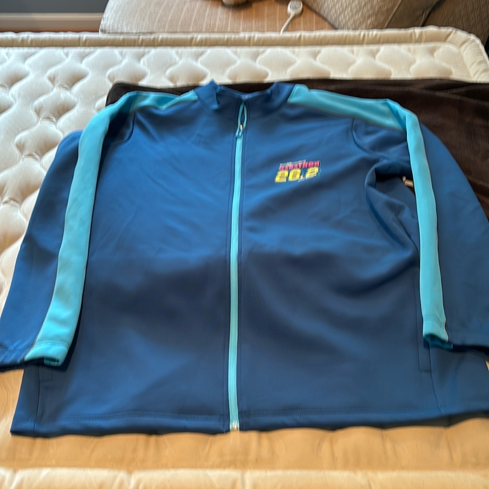 Walt Disney World Marathon Zip up Jacket blue